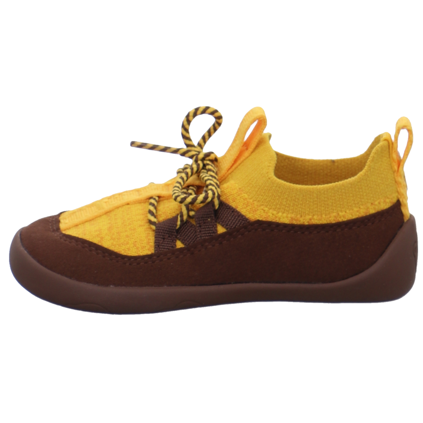 Affenzahn Krabbel- und Lauflernschuhe gelb kombi Bild1