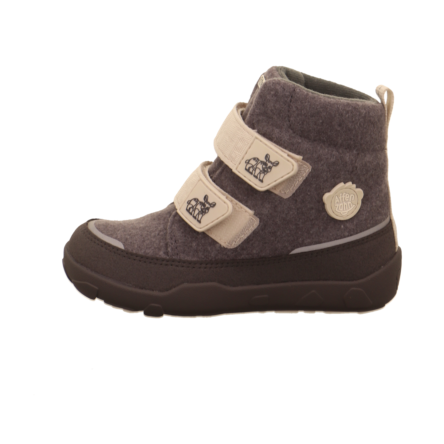 Affenzahn Winterstiefel Wolle Comfy grau kombi Bild1
