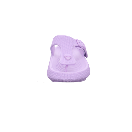 Cloxx Damen Badepantolette viola lila Bild3