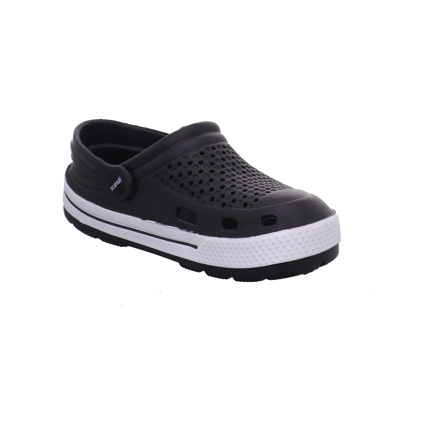 Cloxx Damen Clogs schwarz-weiß Bild7
