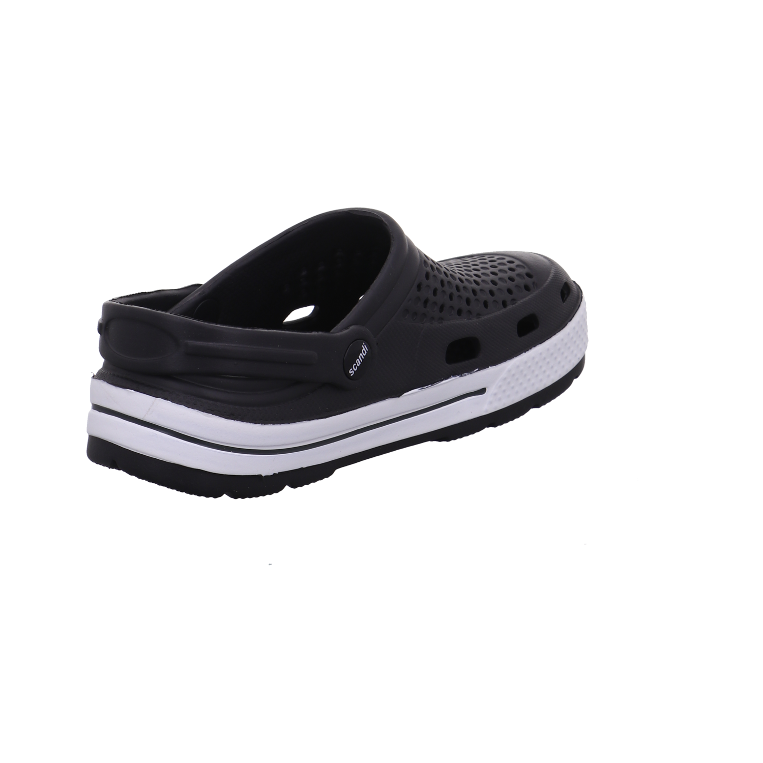 Cloxx Damen Clogs schwarz-weiß Bild5