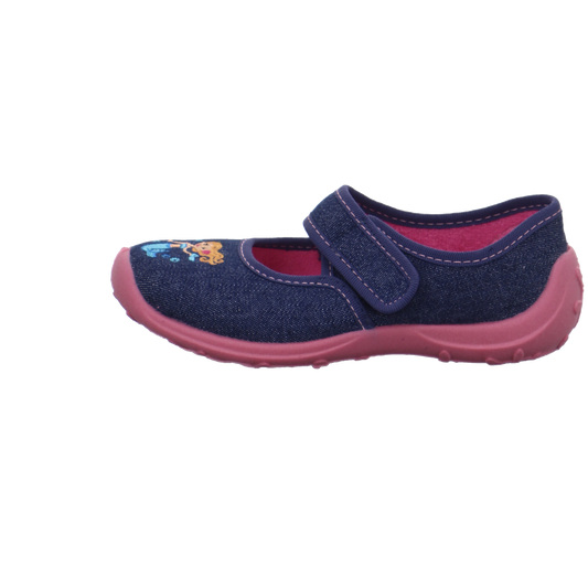 Fischer Markenschuh GmbH geschlossene Hausschuhe blau kombi Bild1