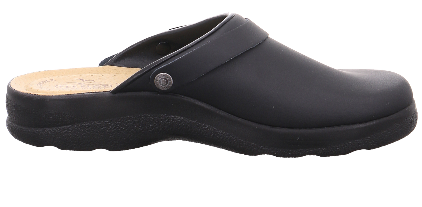 Fly Flot Tieffußbett Clog schwarz Bild11