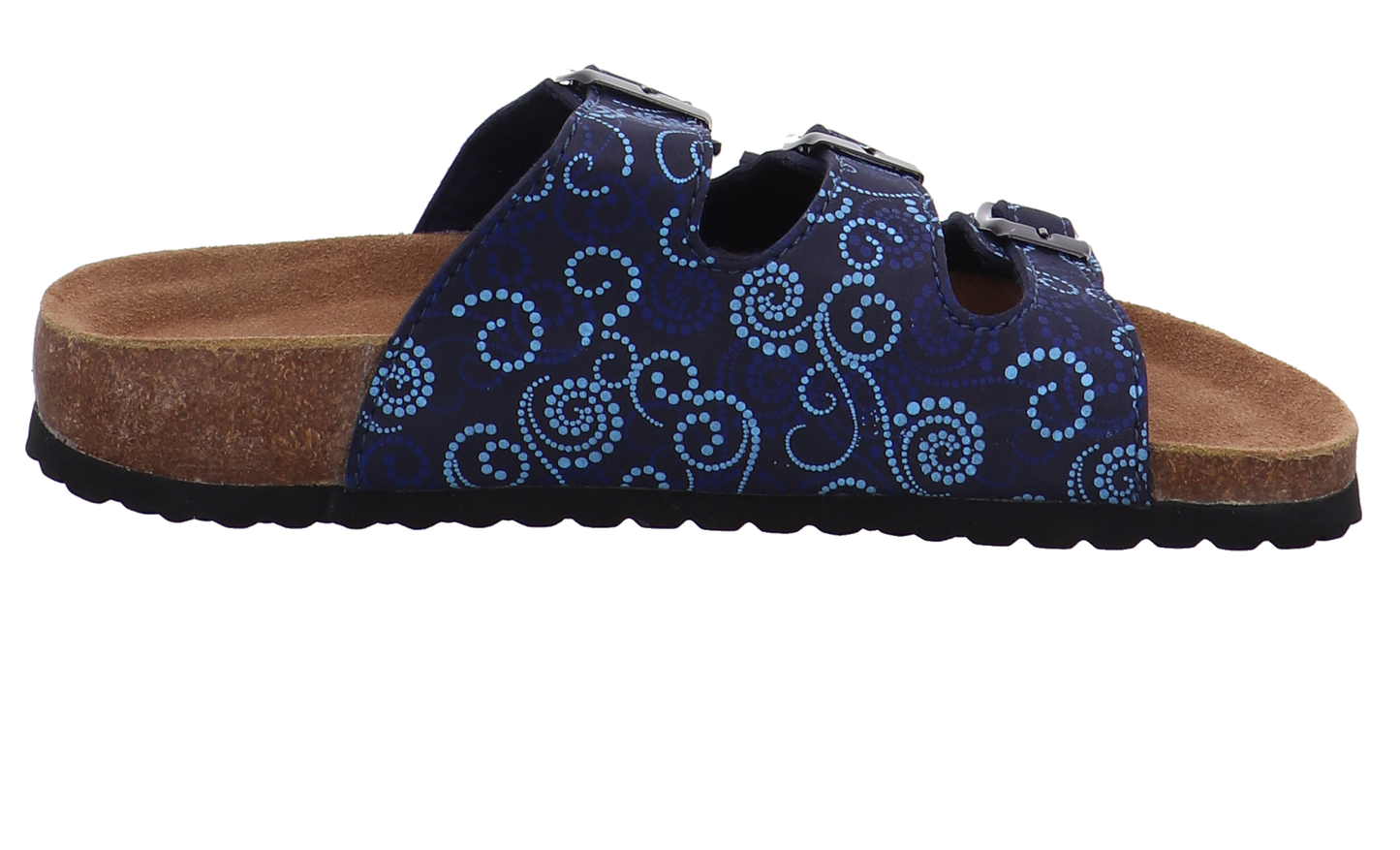 Indigo Tieffußbettpantoletten blau Bild11