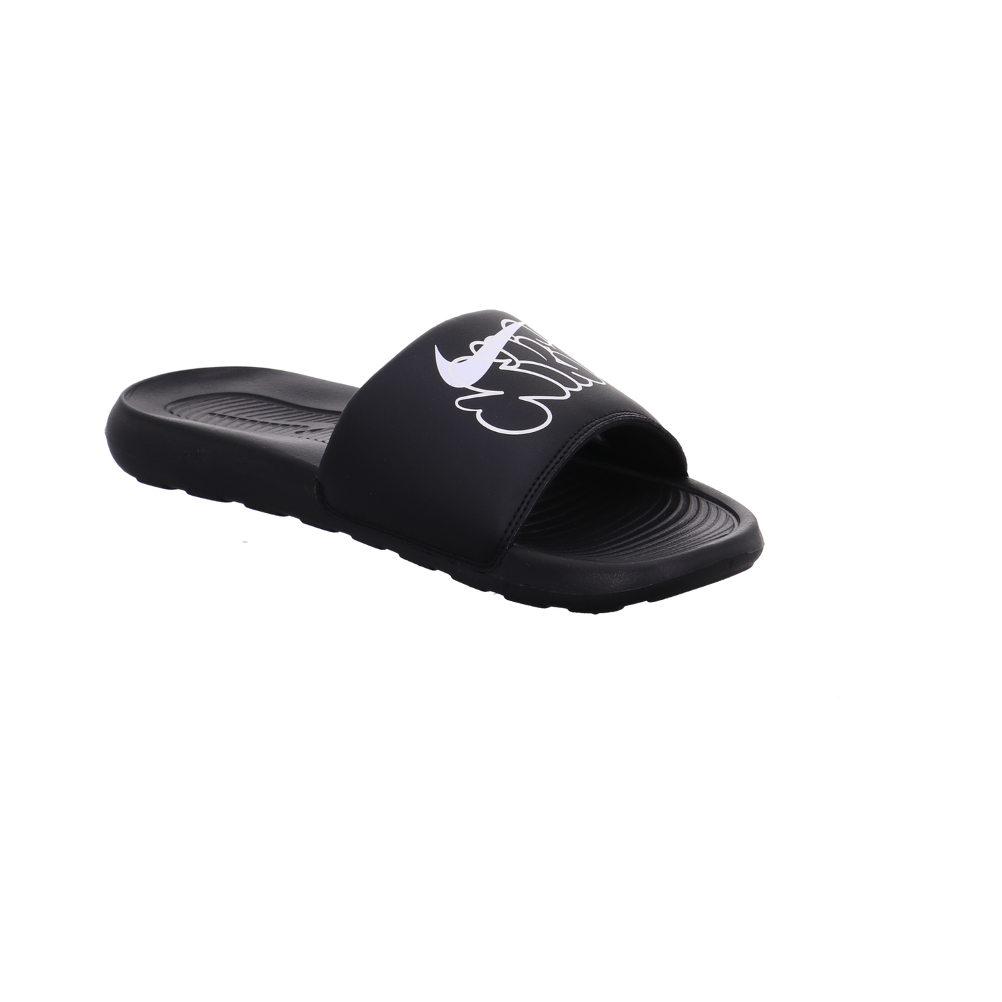 Nike NK VICTORI ONE SLIDE PRINT schwarz-weiß Bild7