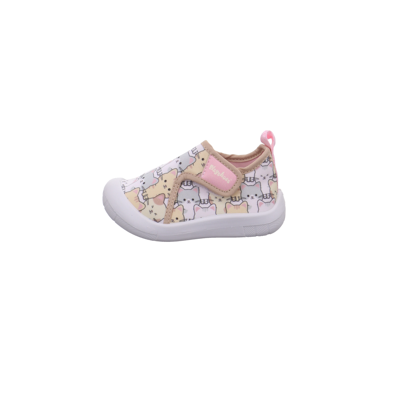 Playshoes Katze allover braun kombi Bild1