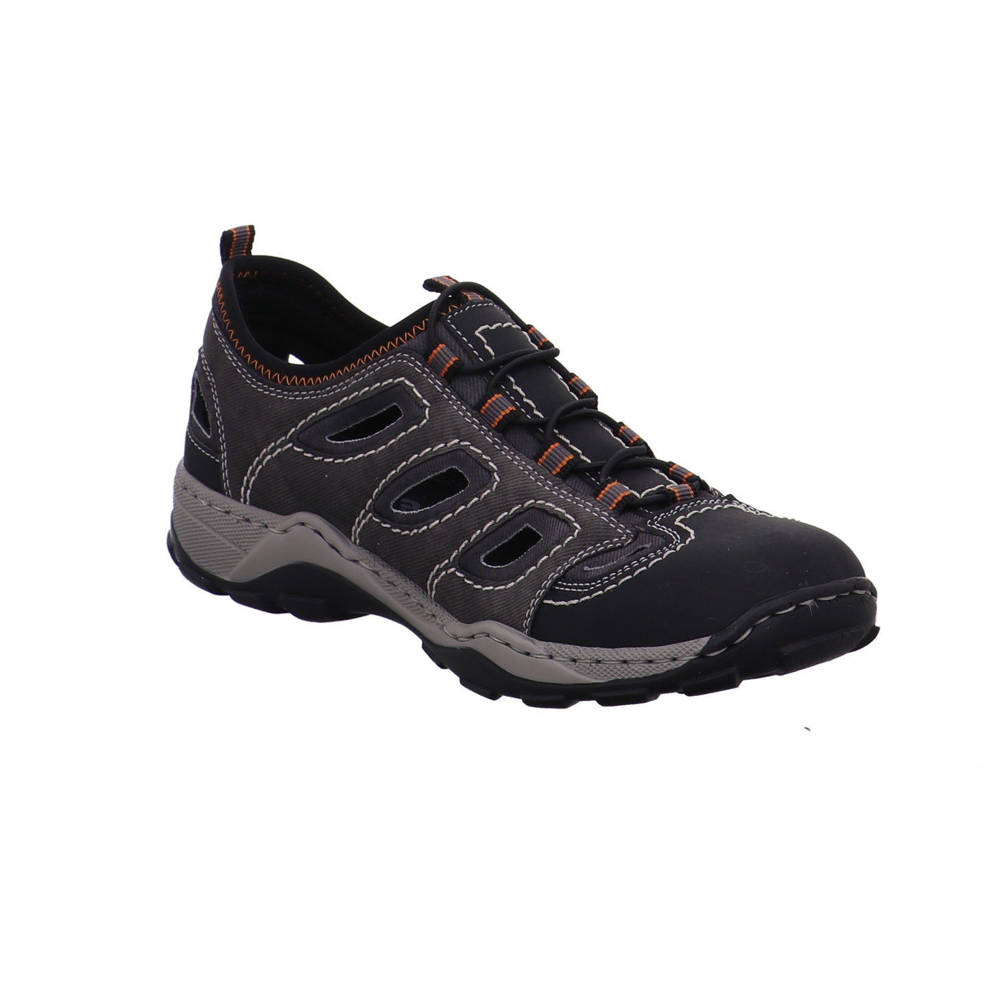 Rieker Halbschuhe grau kombi Bild7