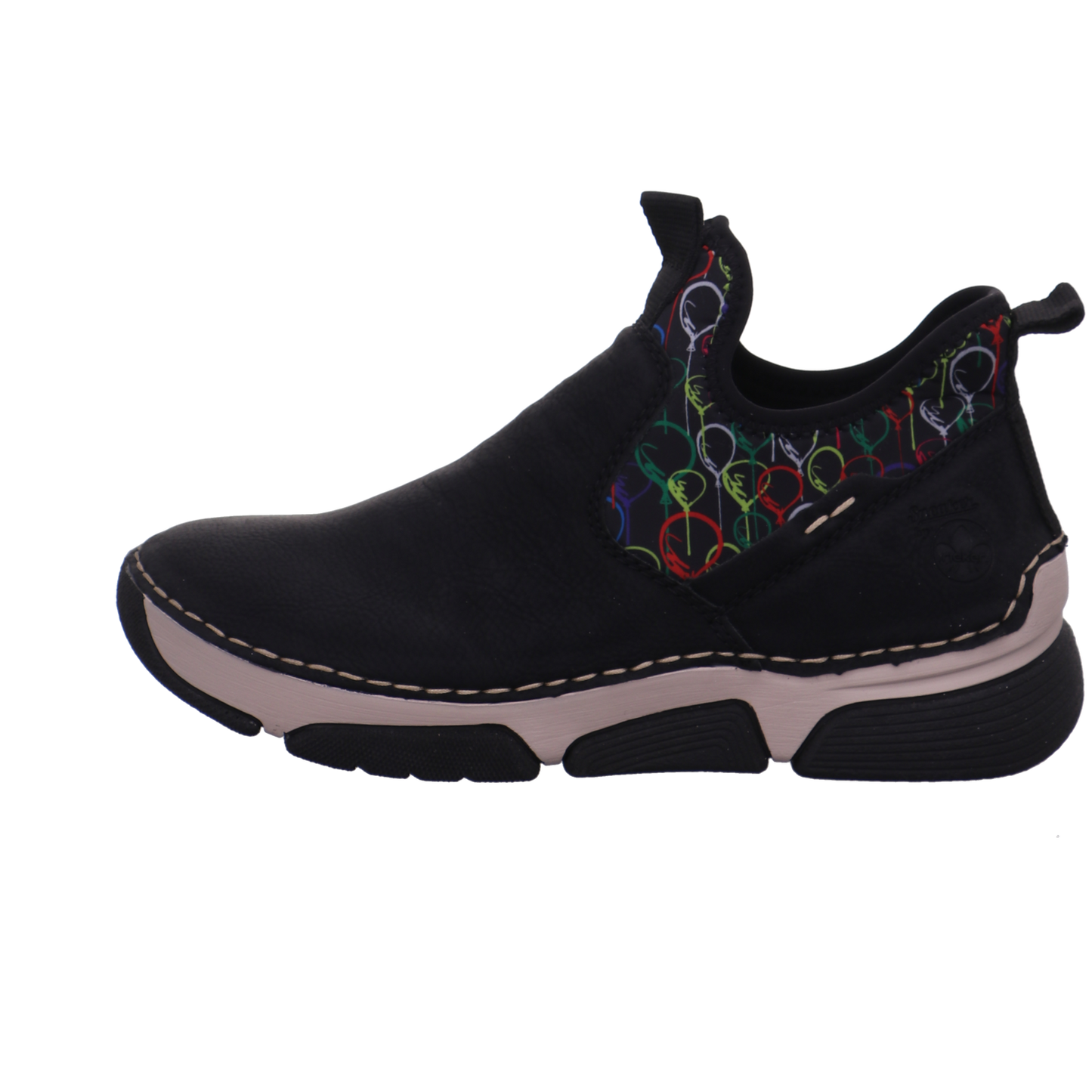 Rieker Halbschuhe schwarz kombi Bild1