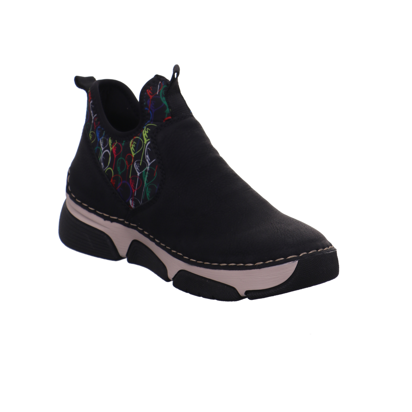 Rieker Halbschuhe schwarz kombi Bild7