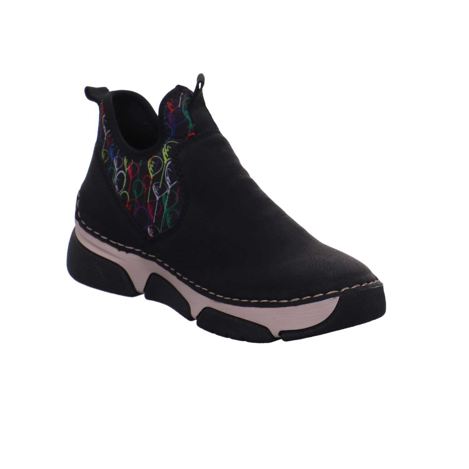 Rieker Halbschuhe schwarz kombi Bild7
