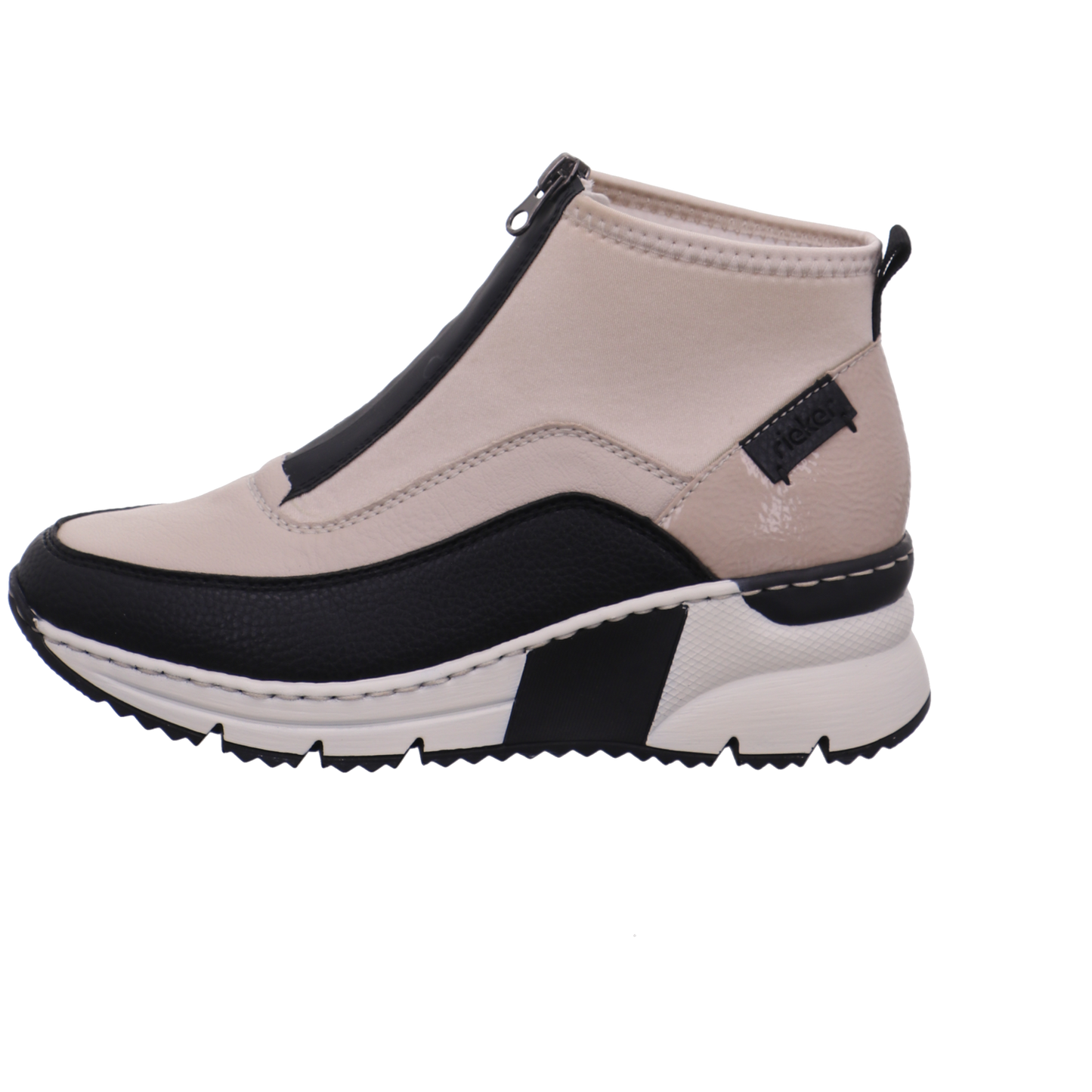 Rieker Stiefeletten beige kombi Bild1