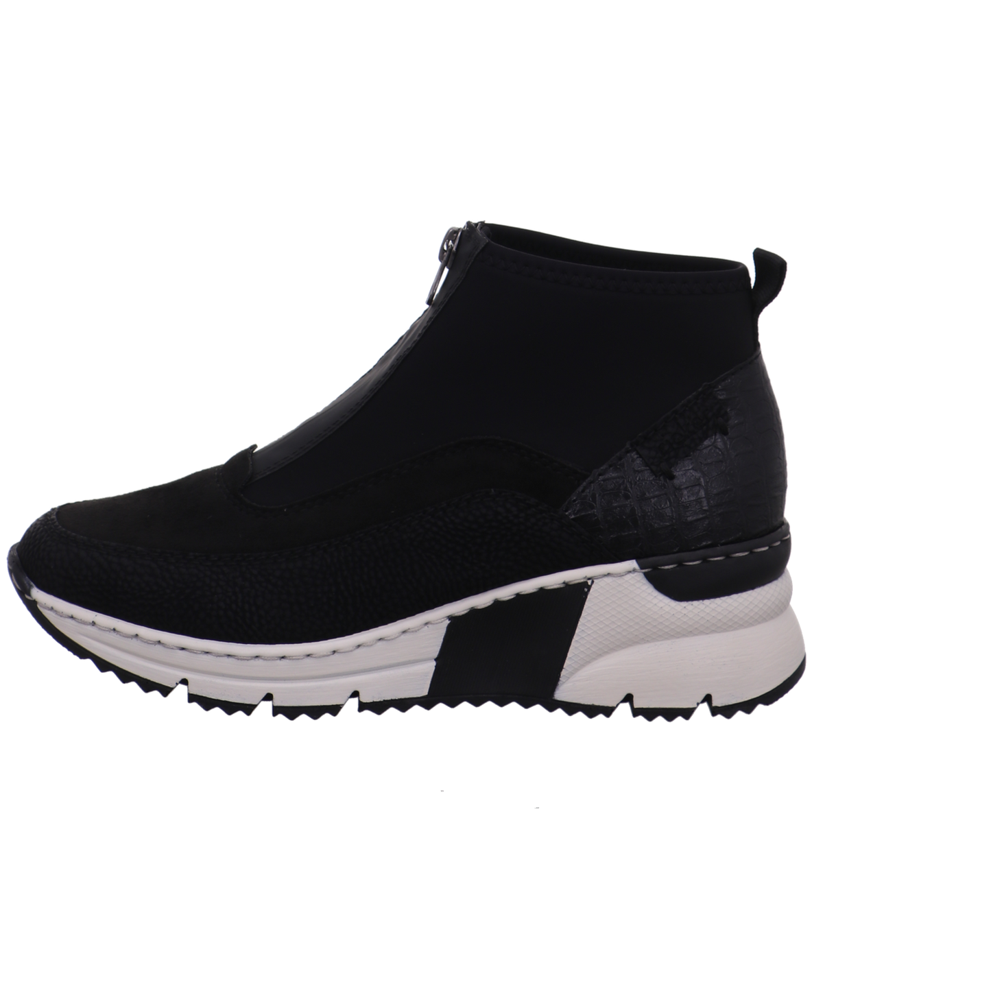 Rieker Stiefeletten schwarz kombi Bild1