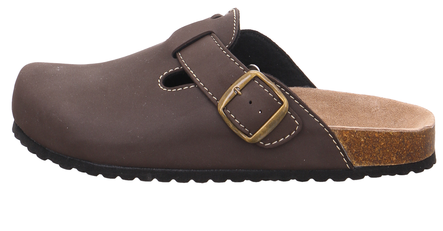 Supersoft Tieffußbett Clog braun Bild1