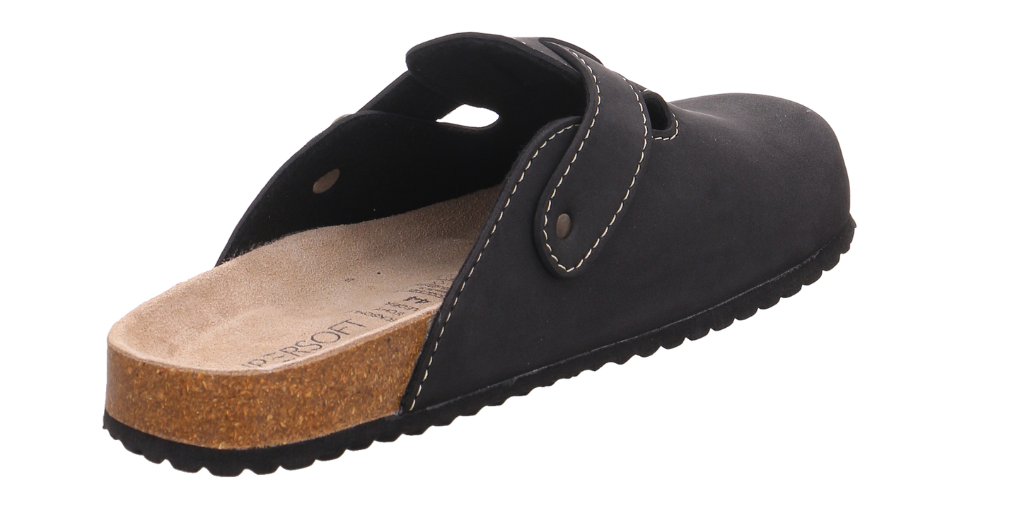 Supersoft Tieffußbett Clog schwarz Bild5