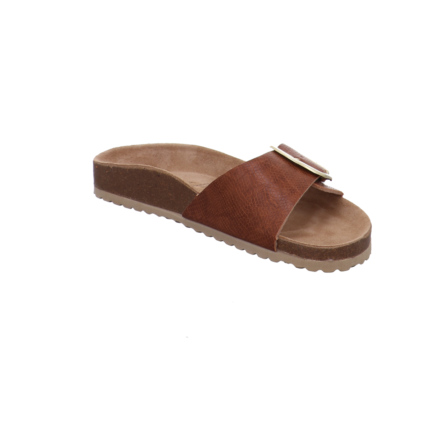 Supersoft Tieffußbettpantoletten cognac Bild7