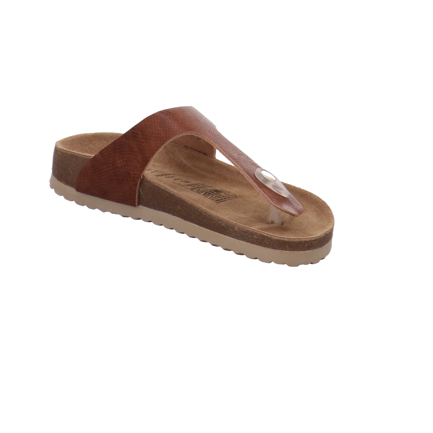 Supersoft Tieffußbettpantoletten cognac Bild7