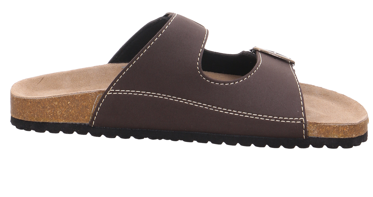 Supersoft Tieffußbettpantoletten schwarz kombi Bild11