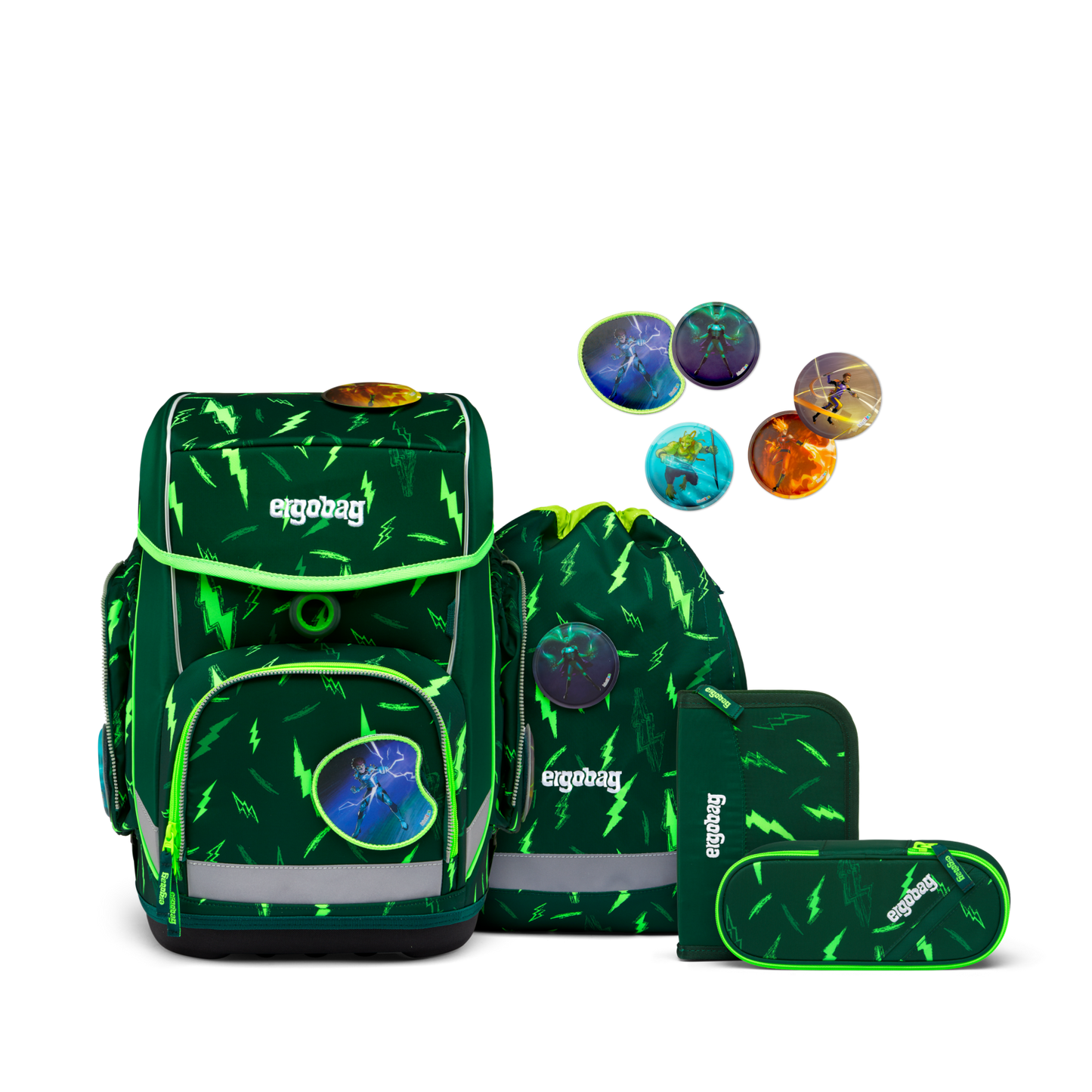 ergobag cubo-set grün kombi