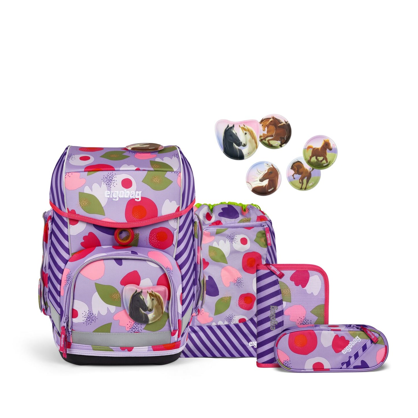 ergobag cubo-set viola lila