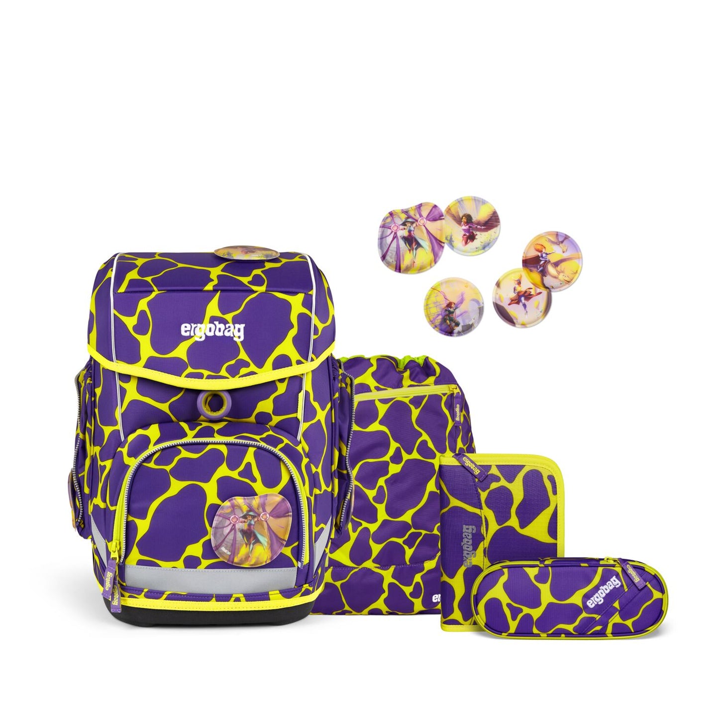 ergobag cubo-set viola lila