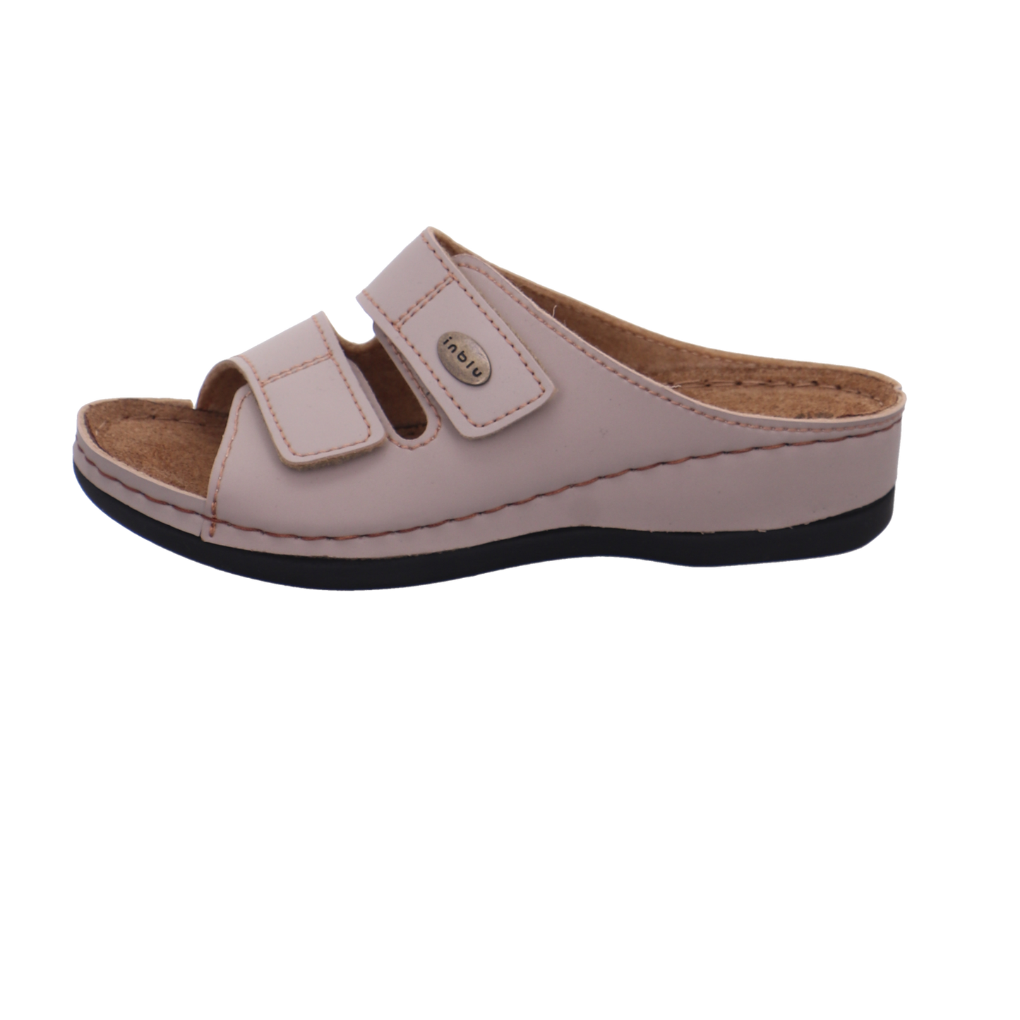 inblu Tieffußbettpantoletten beige Bild1