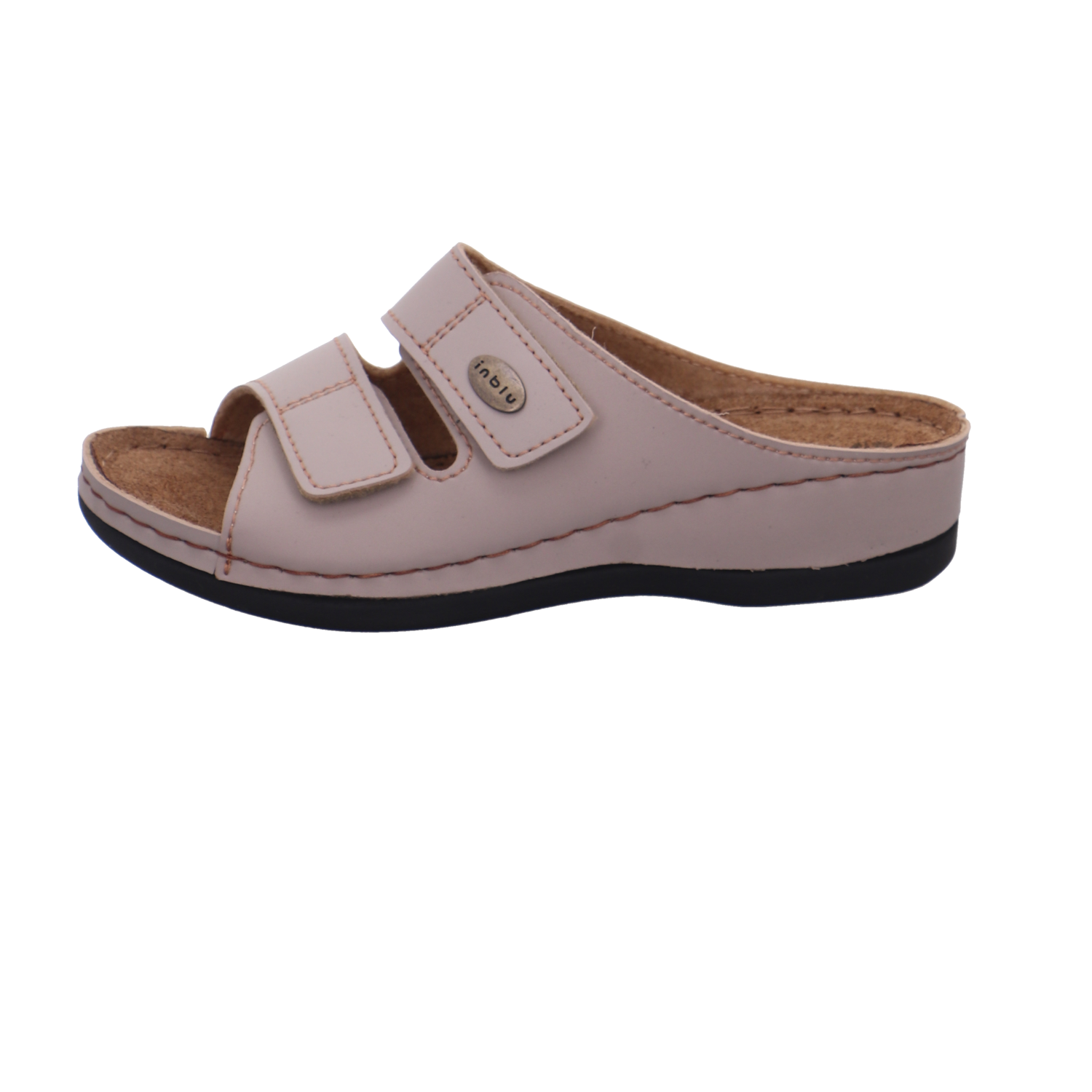 inblu Tieffußbettpantoletten beige Bild1