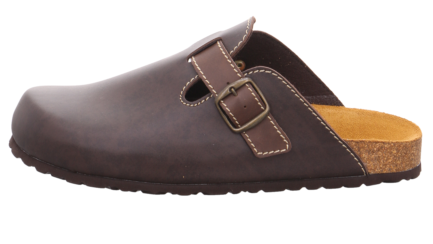 Supersoft Tieffußbett Clog dunkel-braun Bild1