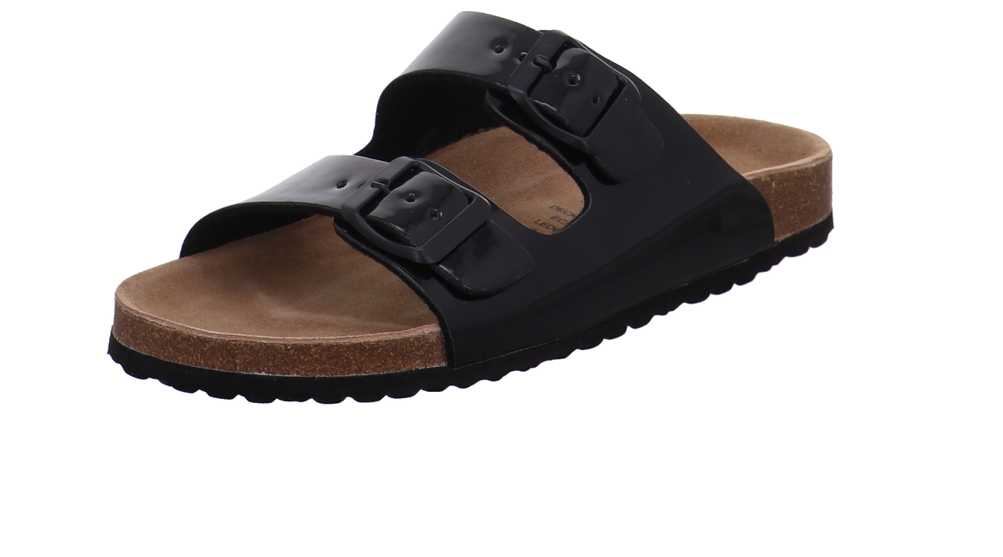 Supersoft Tieffußbettpantoletten schwarz Bild5