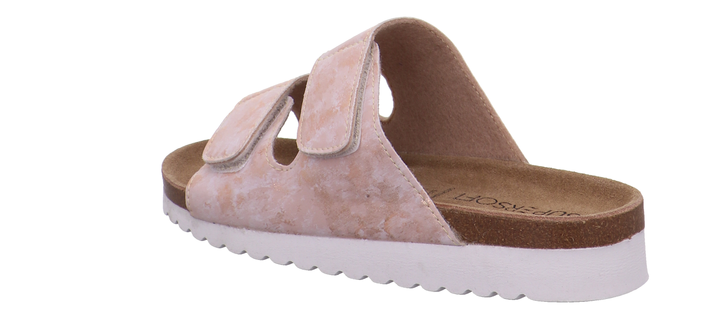Supersoft Tieffußbettpantoletten rose Bild3