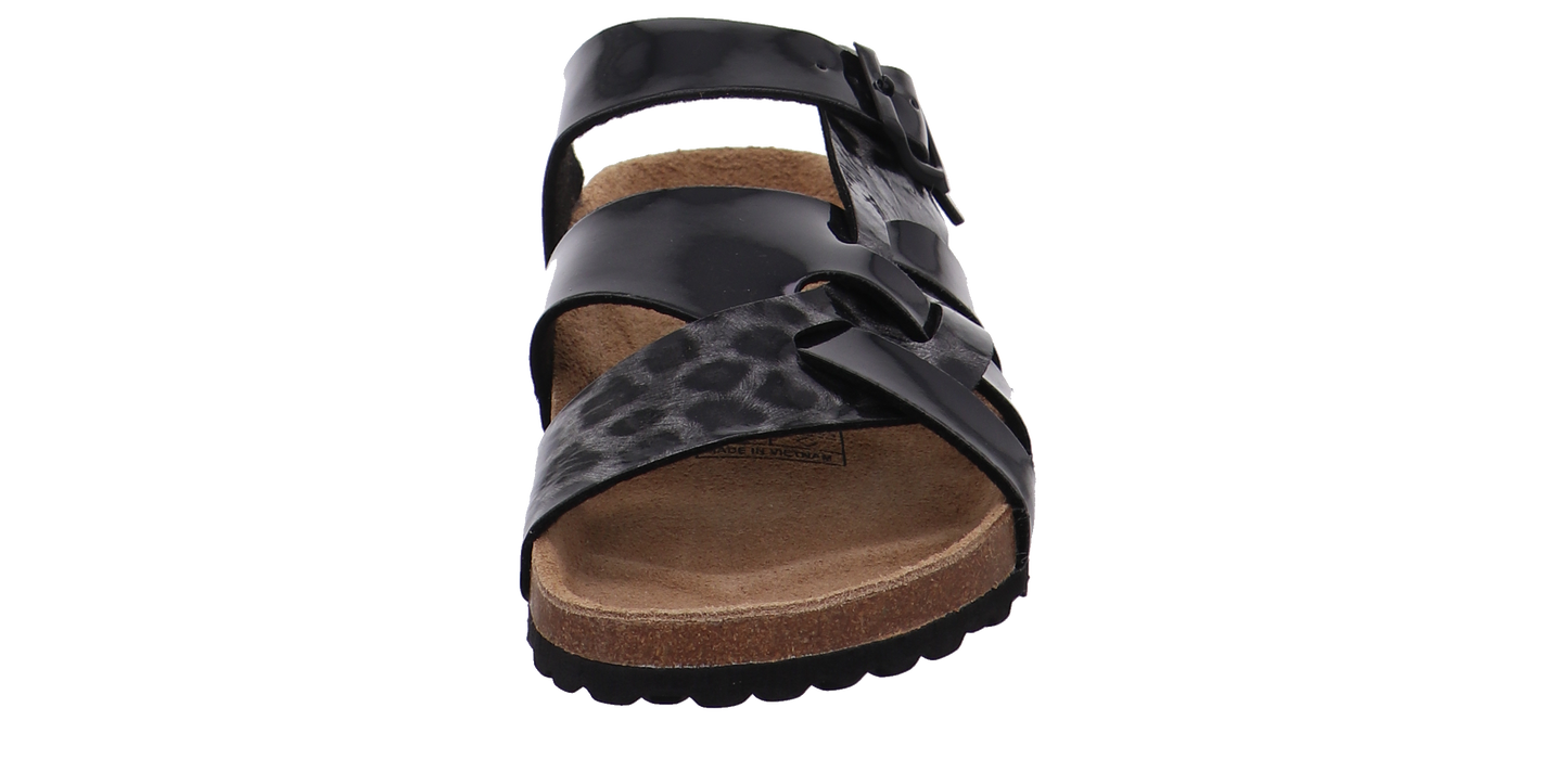 Supersoft Tieffußbettpantoletten grau kombi Bild7
