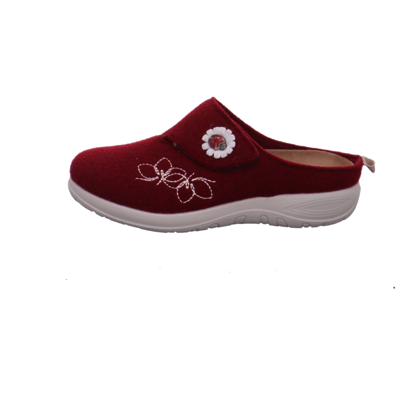 Fly Flot Tieffußbett Clog rot Bild1