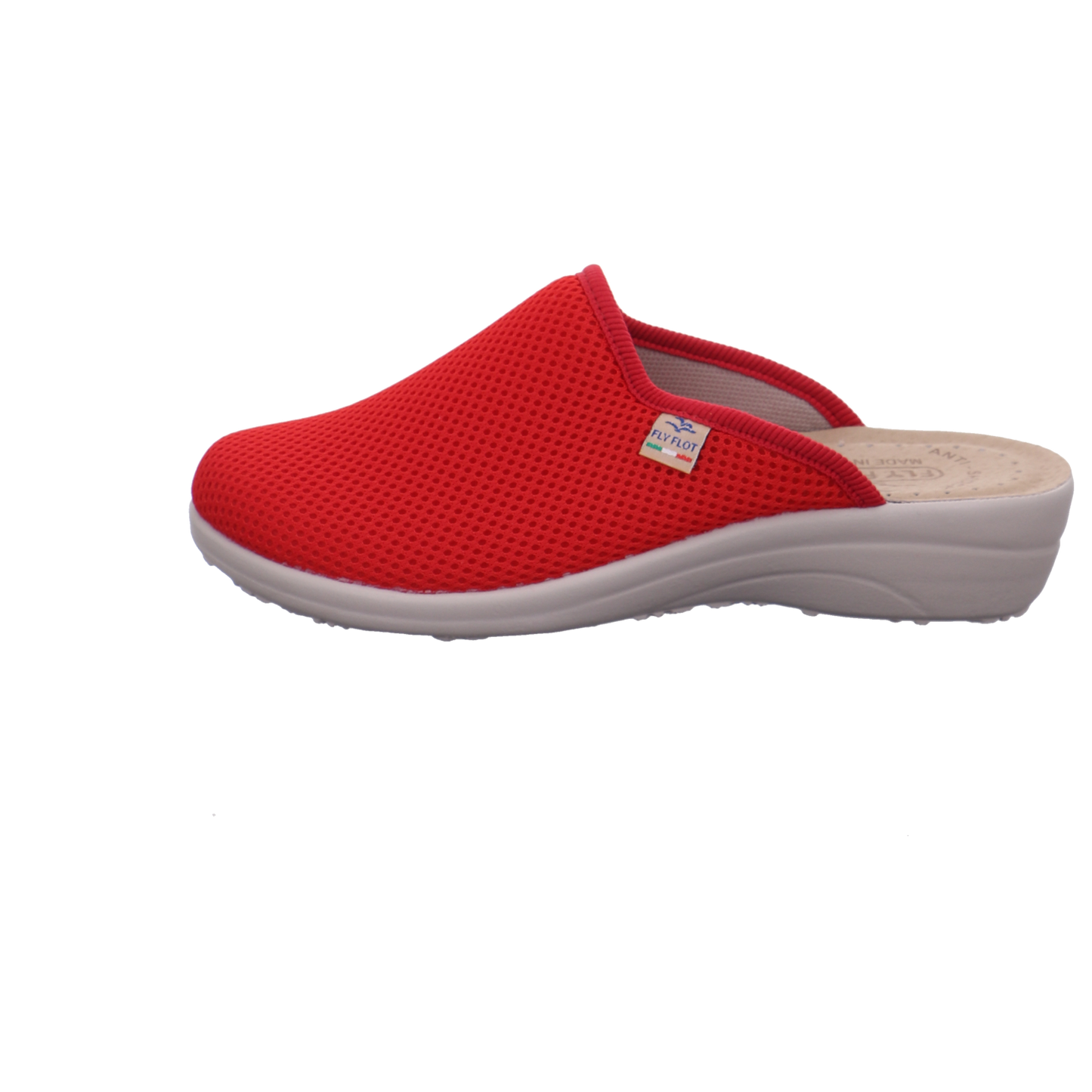 Fly Flot Tieffußbett Clog rot Bild1