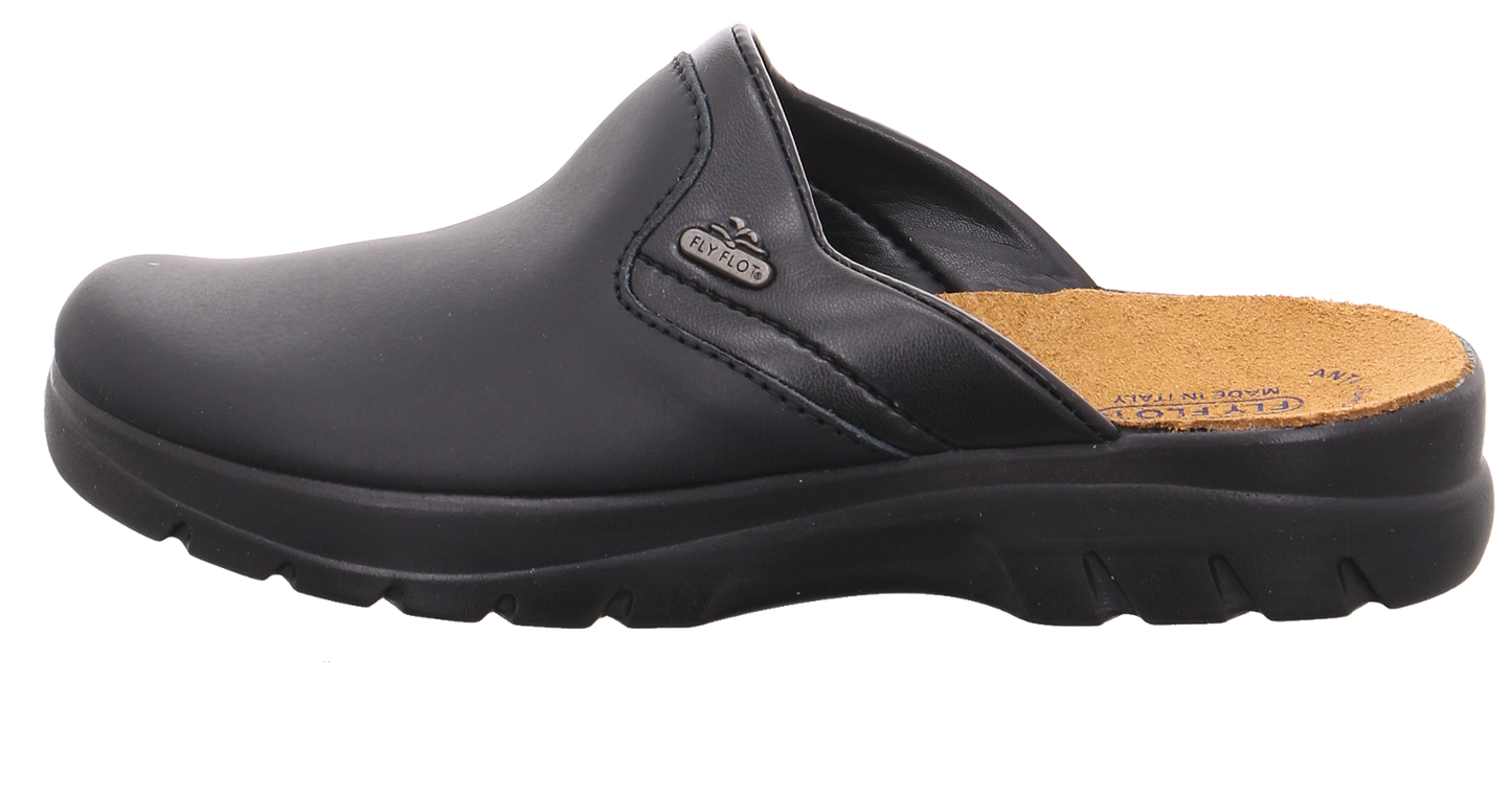 Fly Flot Tieffußbett Clog schwarz Bild1