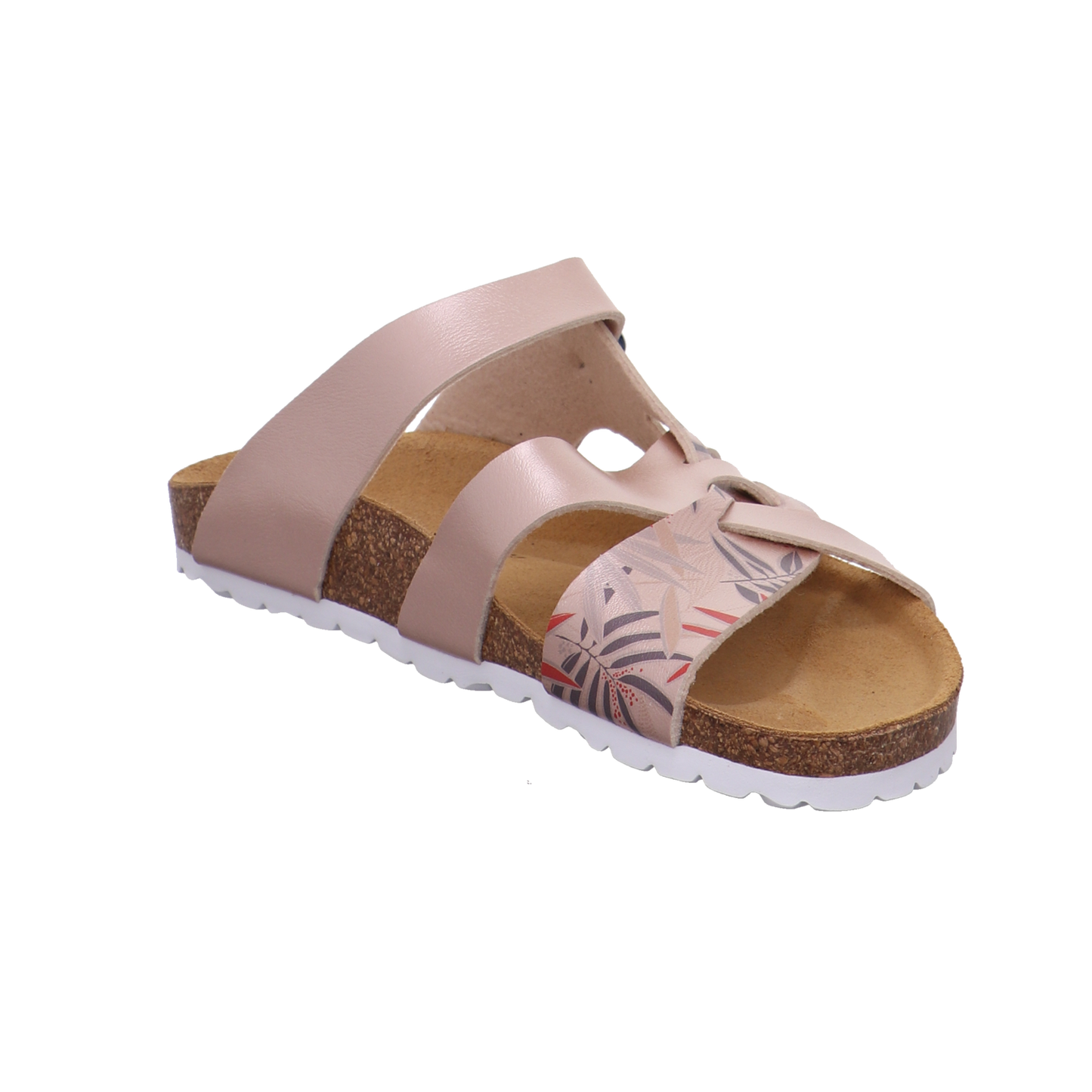 Longo Tieffußbettpantoletten beige kombi Bild7