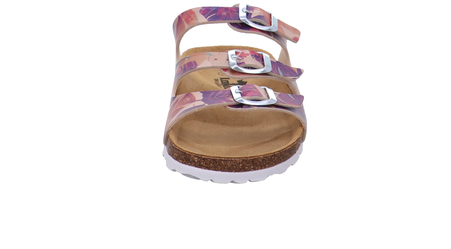 Longo Tieffußbettpantoletten beige kombi Bild7
