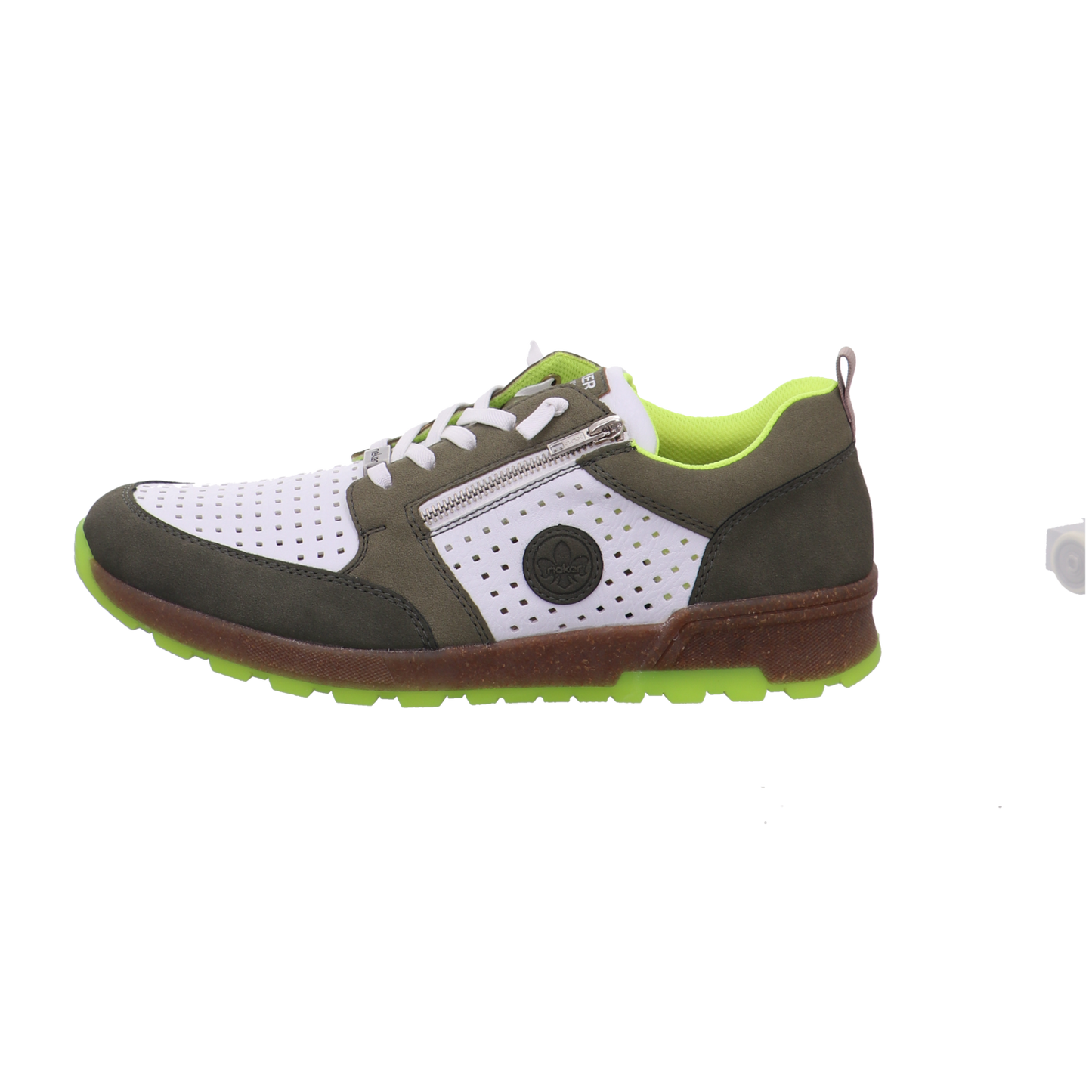 Rieker Schnürschuhe grün kombi Bild1