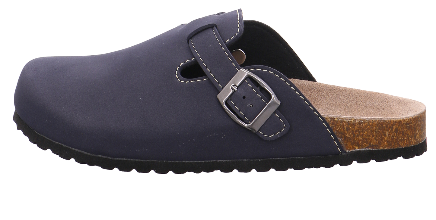 Supersoft Tieffußbett Clog blau Bild1