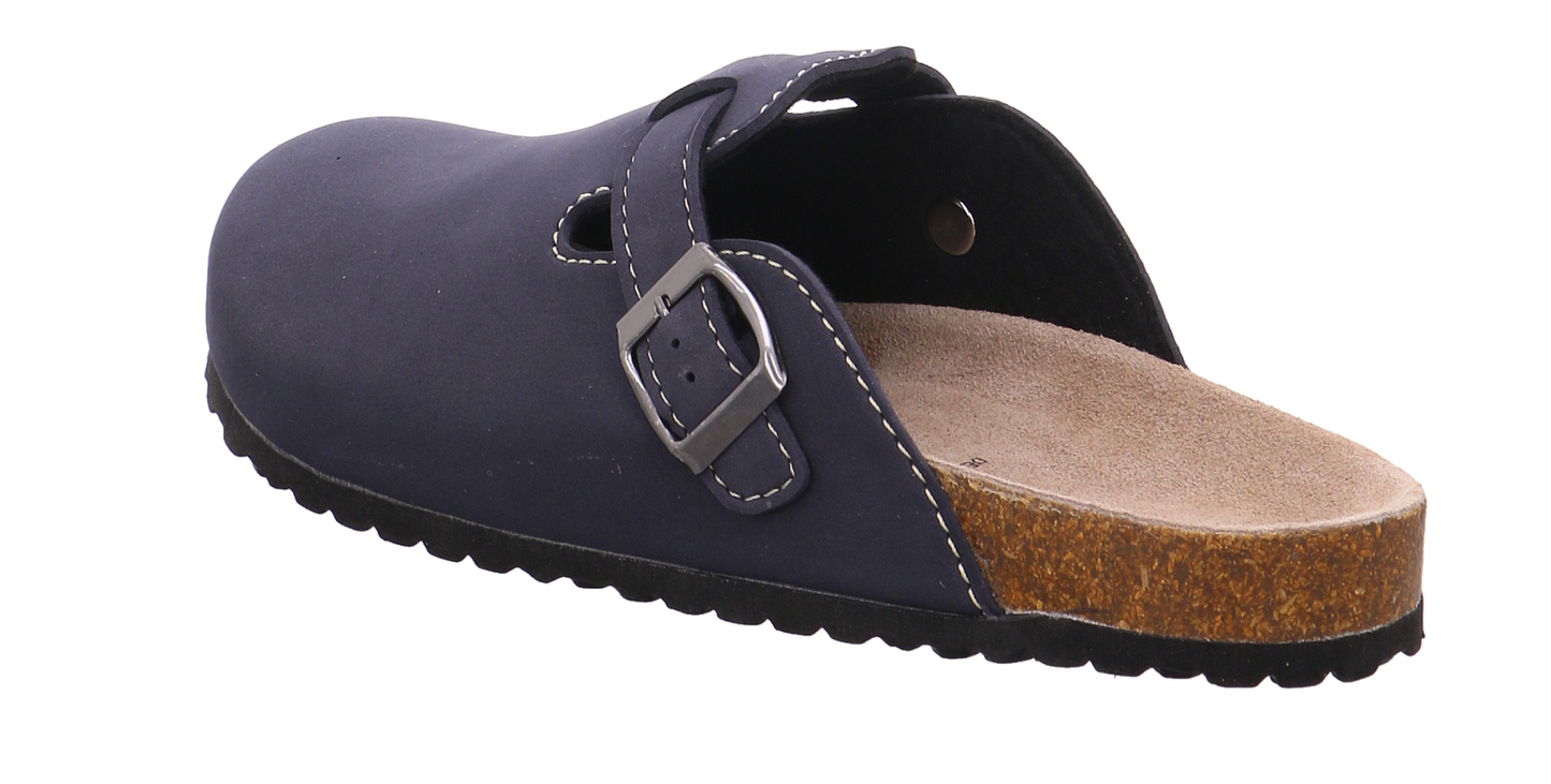 Supersoft Tieffußbett Clog blau Bild3