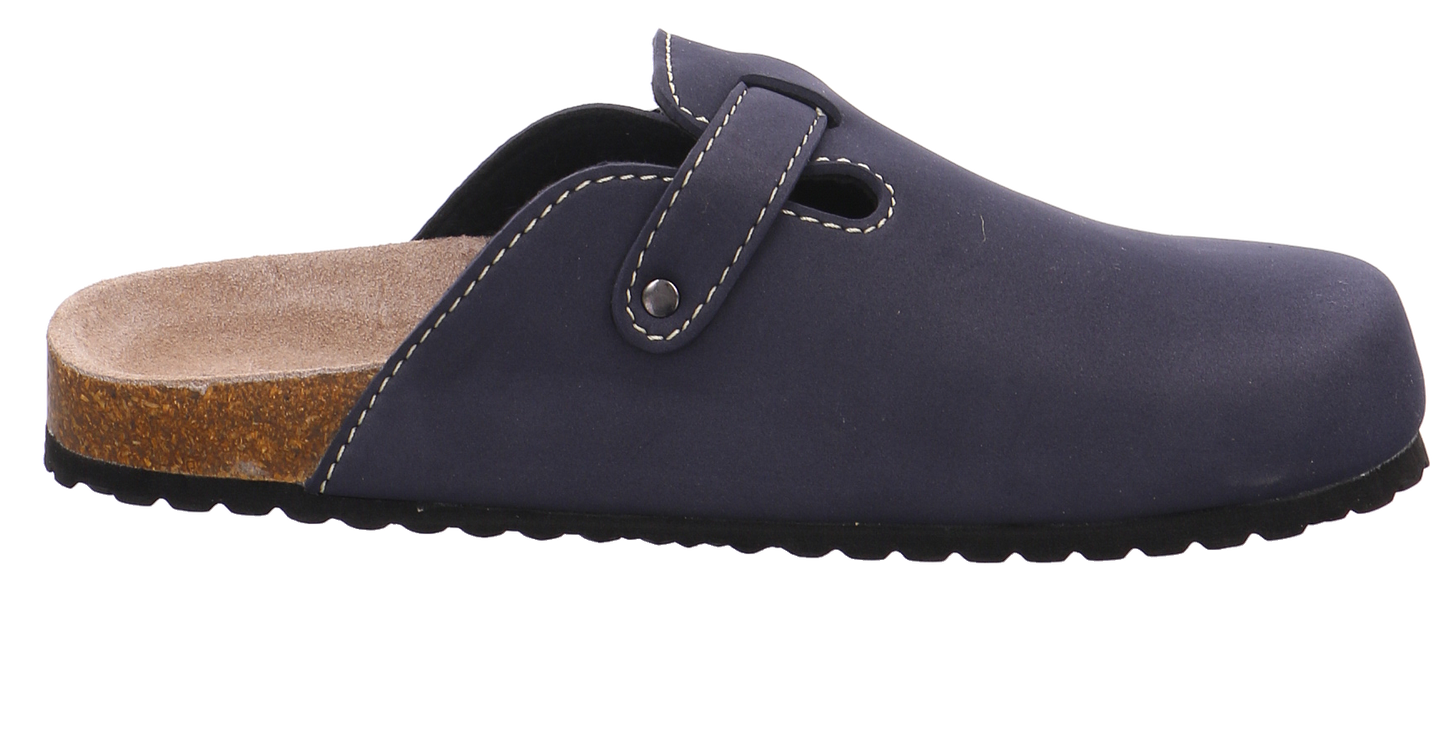 Supersoft Tieffußbett Clog blau Bild11