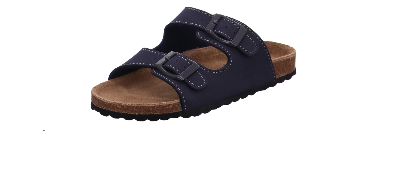 Supersoft Tieffußbettpantoletten blau Bild5