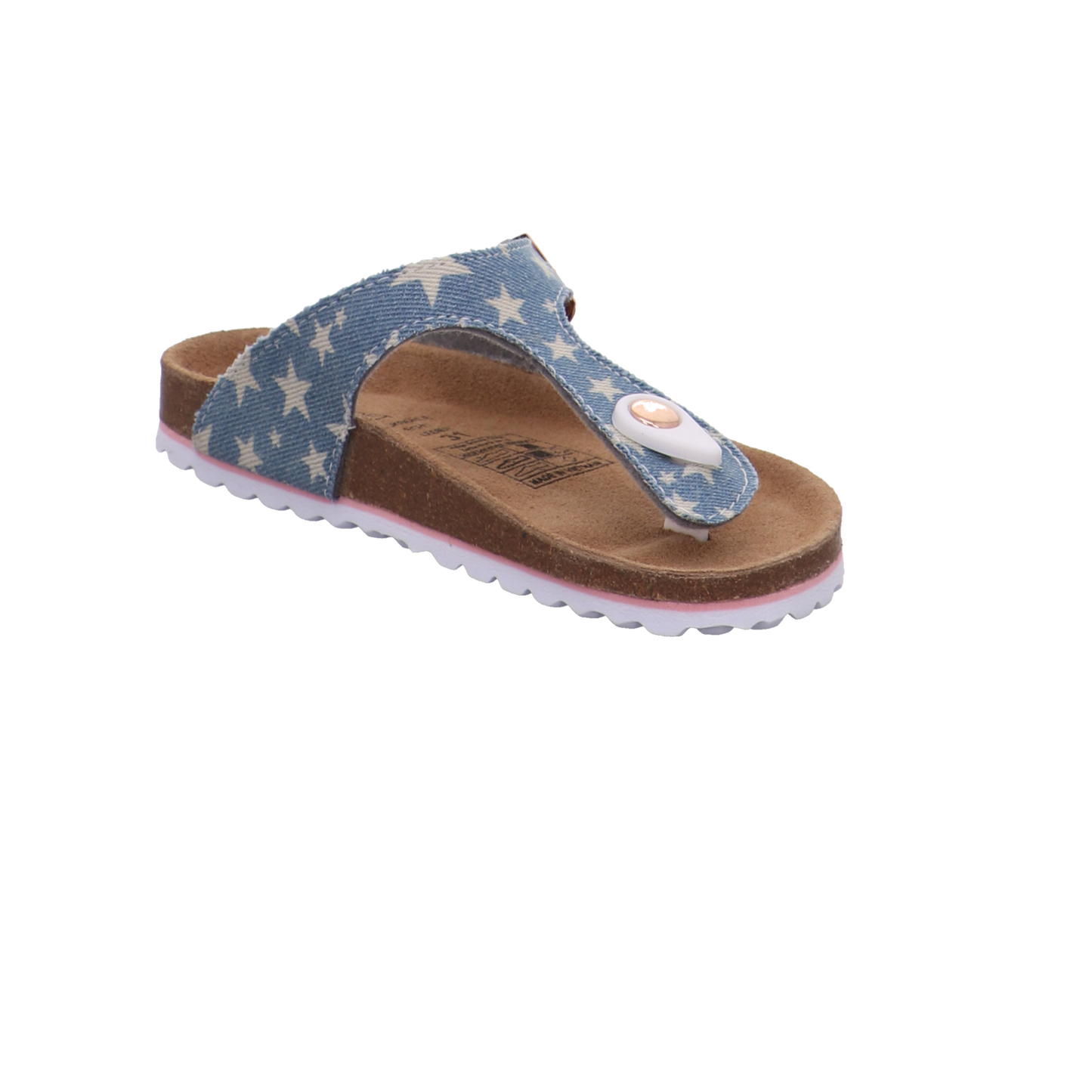 Supersoft Tieffußbettpantoletten blau Bild7