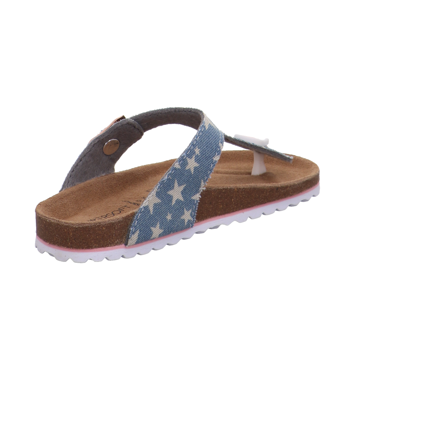 Supersoft Tieffußbettpantoletten blau Bild5
