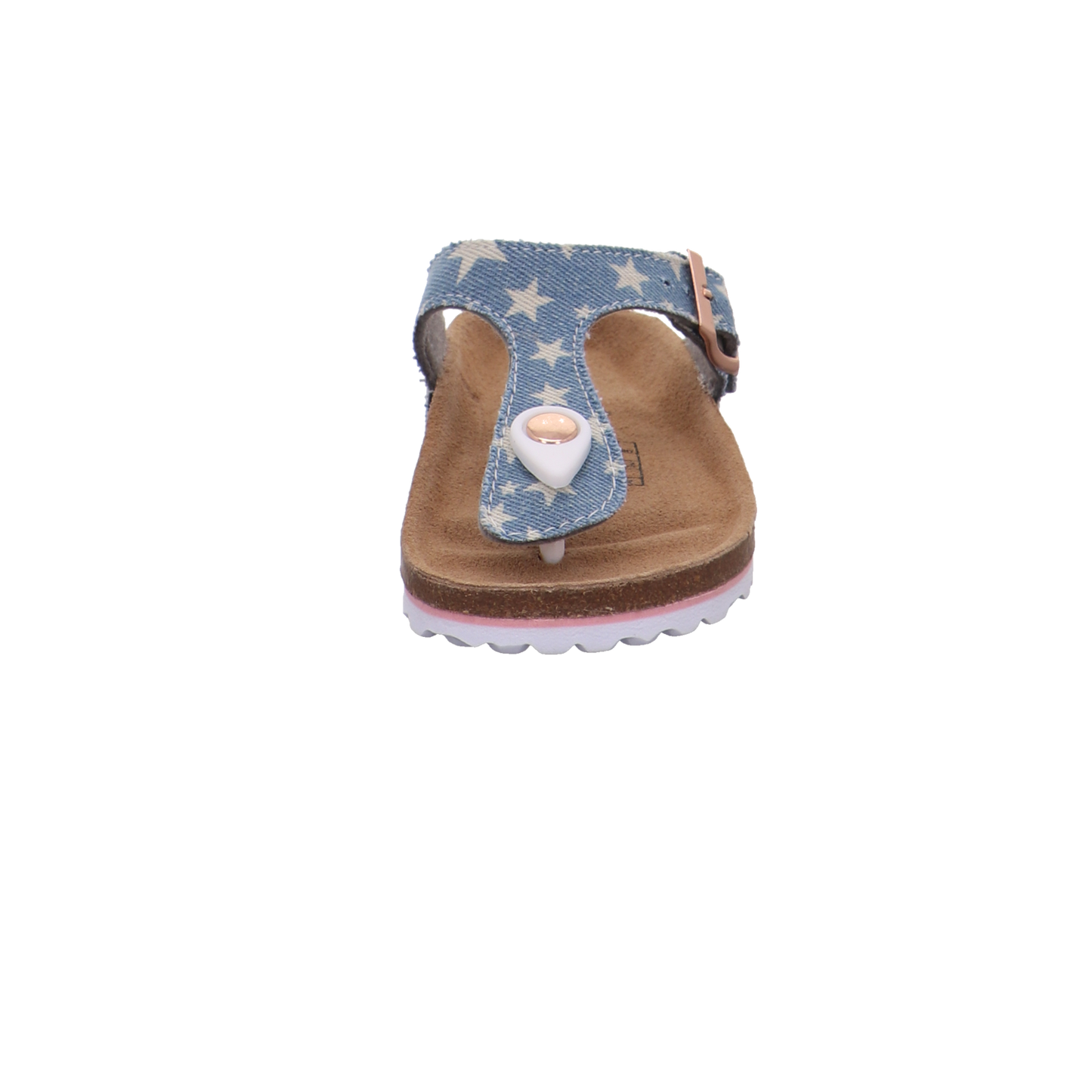 Supersoft Tieffußbettpantoletten blau Bild3