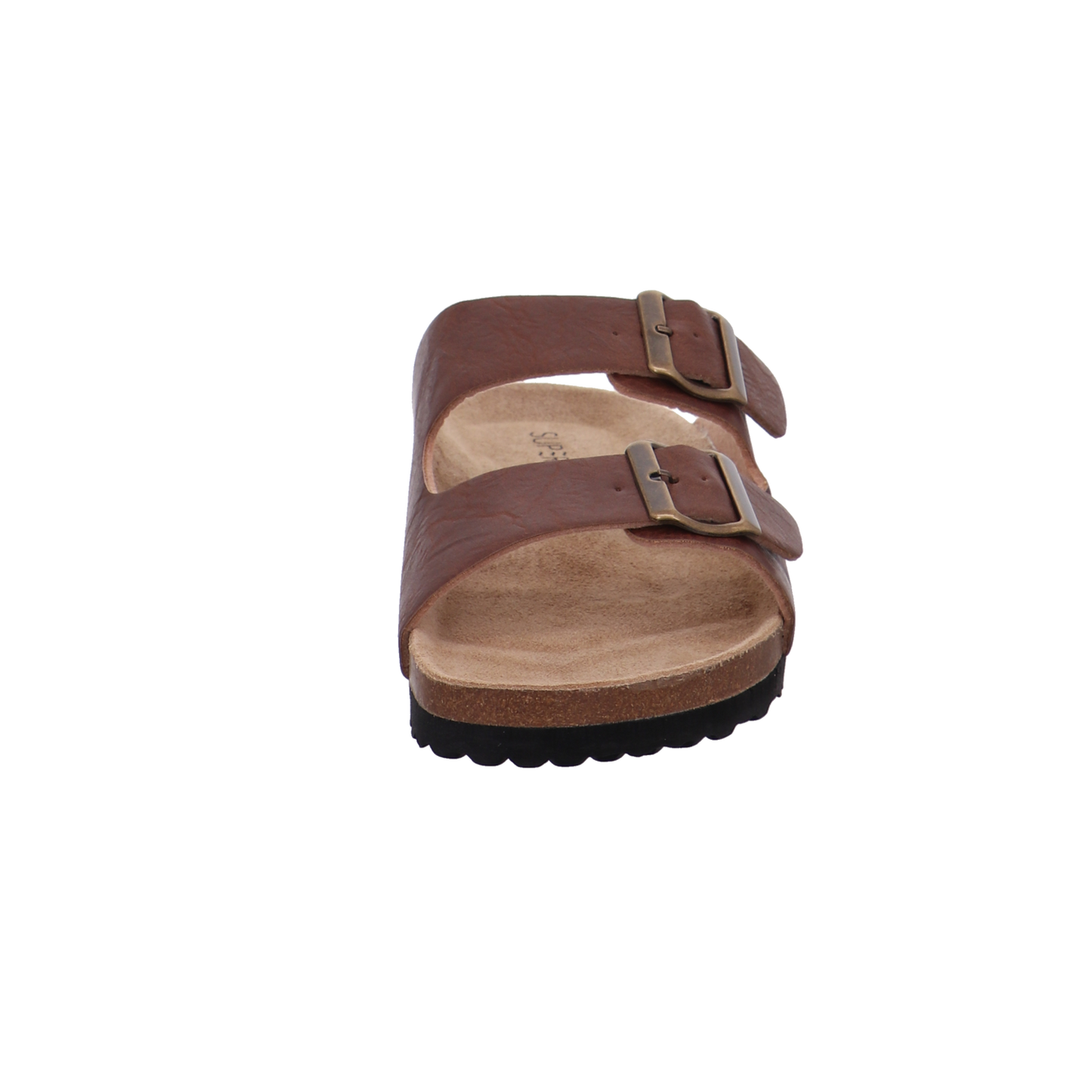 Supersoft Tieffußbettpantoletten cognac Bild3