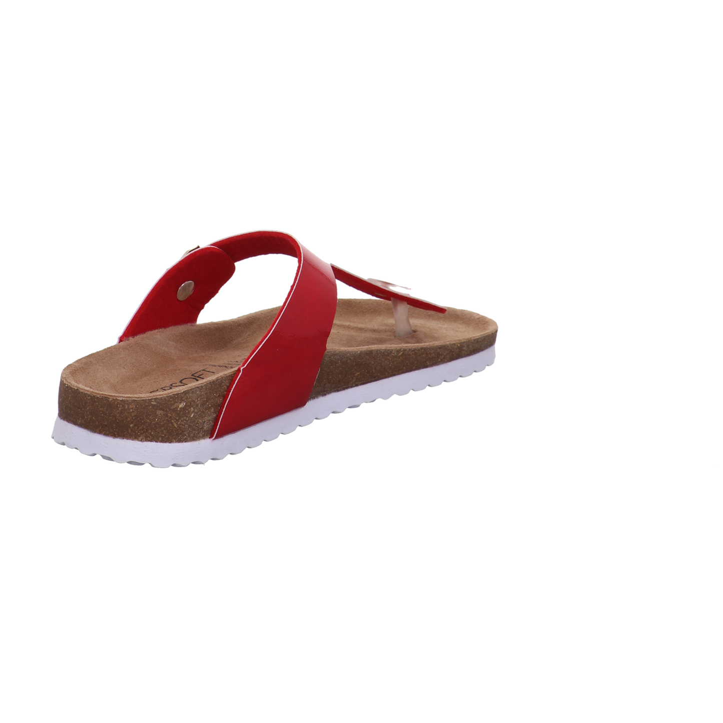 Supersoft Tieffußbettpantoletten rot Bild5