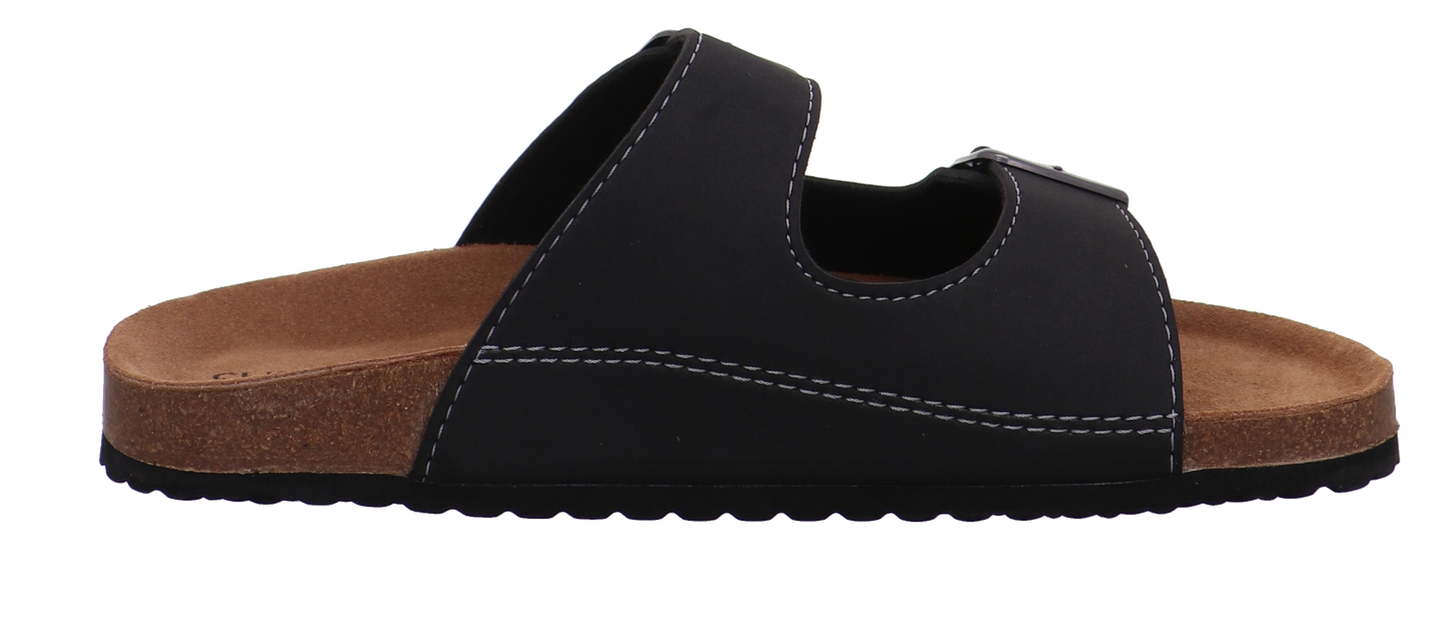 Supersoft Tieffußbettpantoletten schwarz kombi Bild11