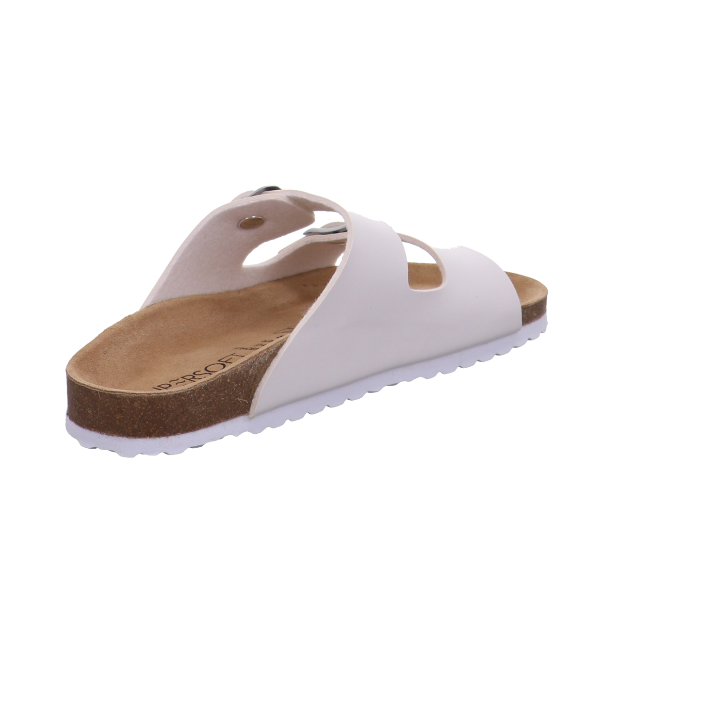 Supersoft Tieffußbettpantoletten weiß Bild5