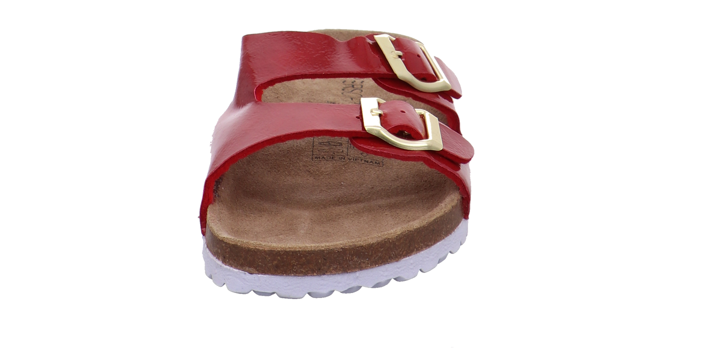 Supersoft Tieffußbettpantoletten rot Bild7