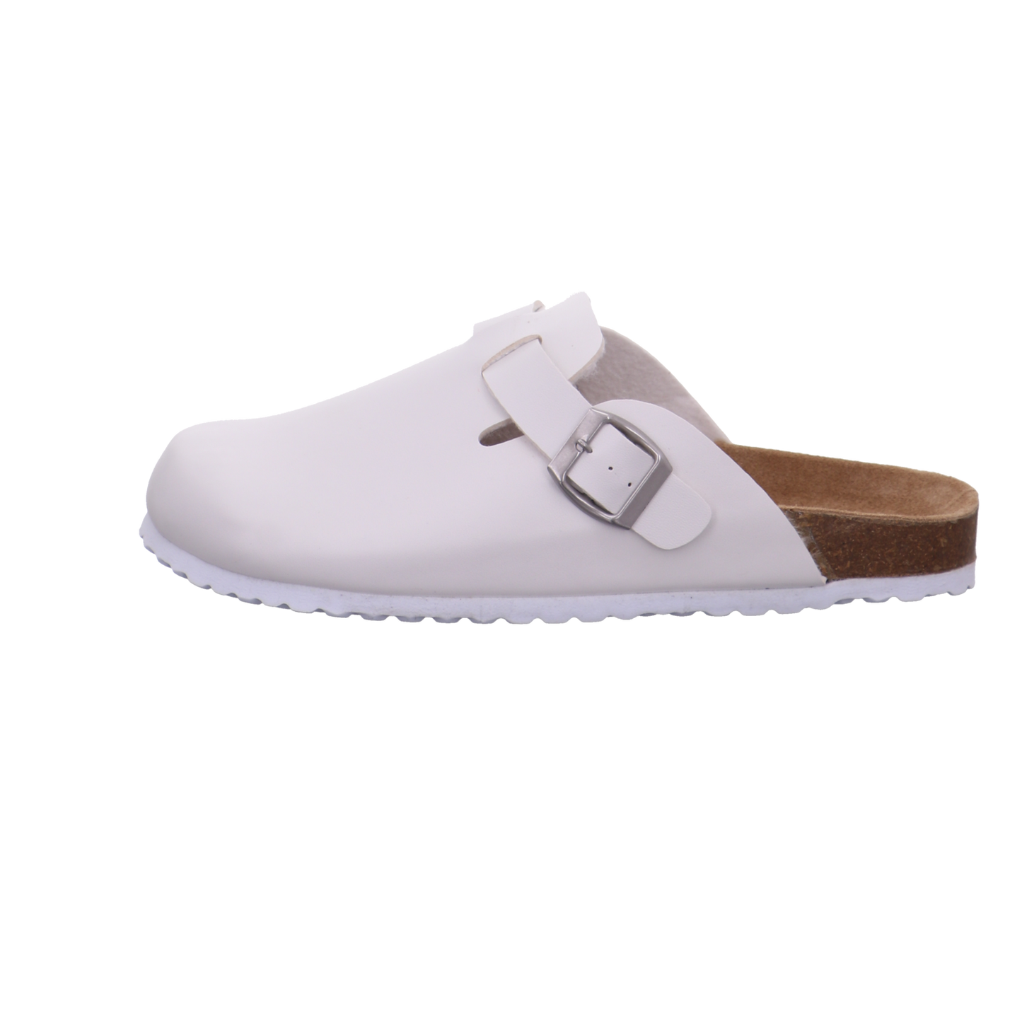 Supersoft Tieffußbett Clog weiß Bild1