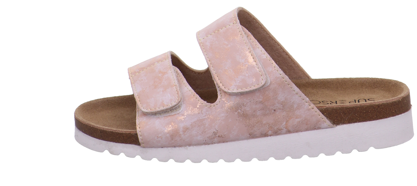Supersoft Tieffußbettpantoletten rose Bild1